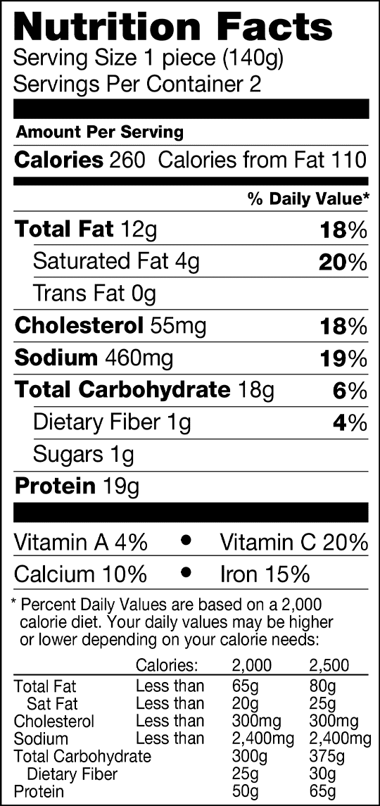 Nutrition Facts