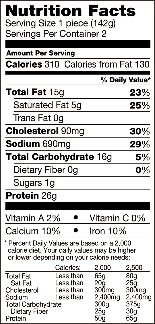 Nutrition Facts